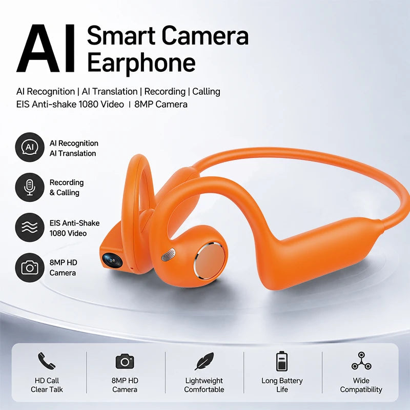 Vorteqo™ Smart Camera Bluetooth Earphones 1080P