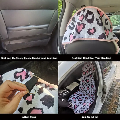 Towel Print Car Seat Cover
