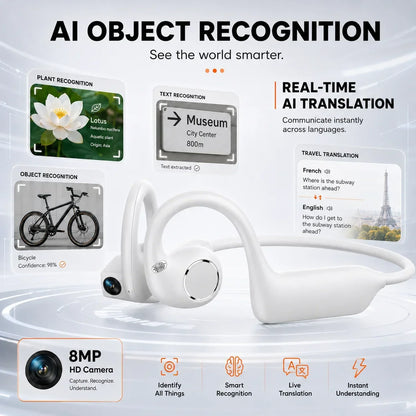 Vorteqo™ Smart Camera Bluetooth Earphones 1080P