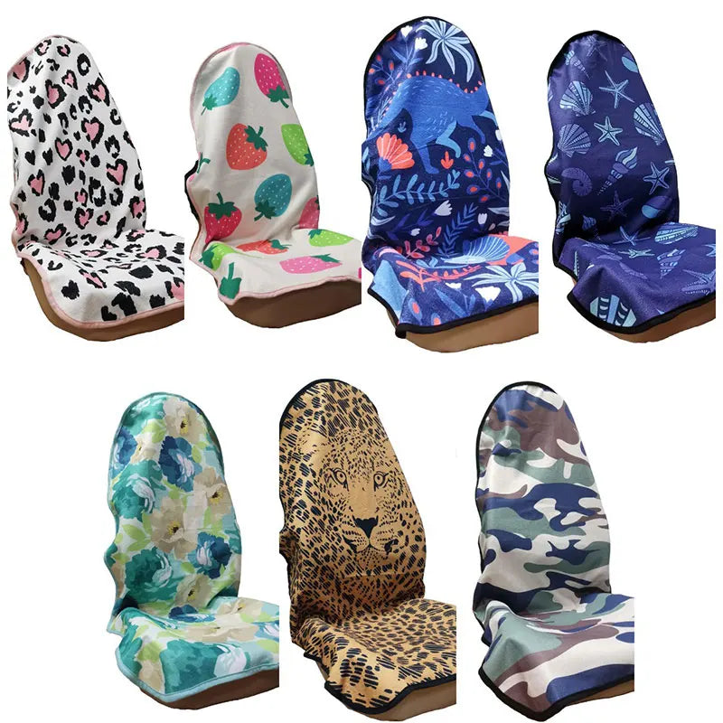 Towel Print Car Seat Cover