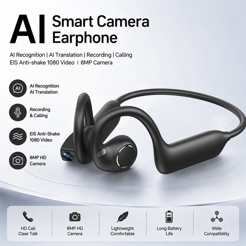Vorteqo™ Smart Camera Bluetooth Earphones 1080P