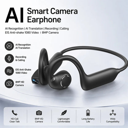 Vorteqo™ Smart Camera Bluetooth Earphones 1080P