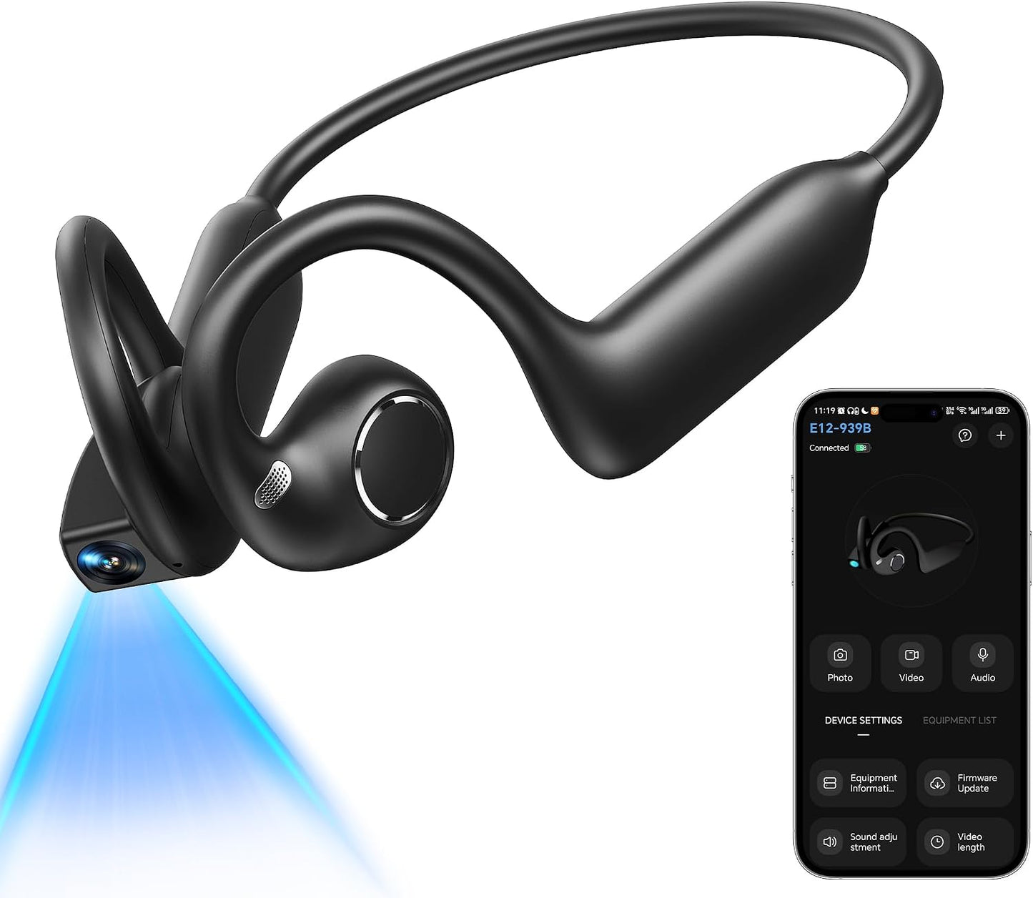 Vorteqo™ Smart Camera Bluetooth Earphones 1080P