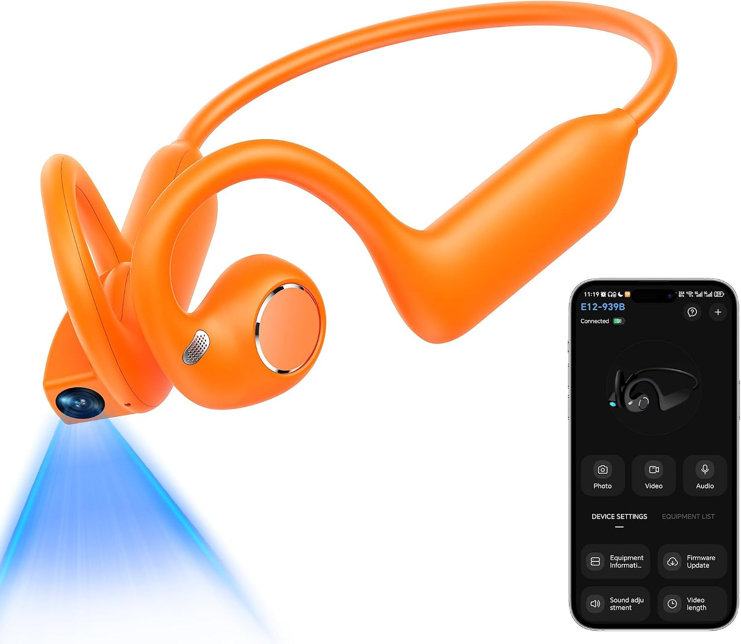 Vorteqo™ Smart Camera Bluetooth Earphones 1080P